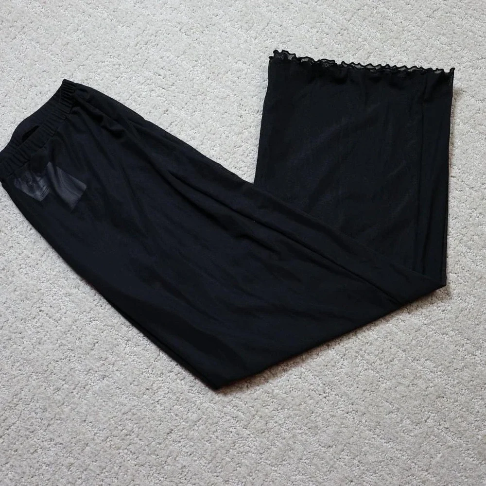 Black Art Class Girls wide leg see through swimsuit